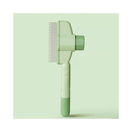 One-Click Self-Cleaning Pet Deshedding Comb