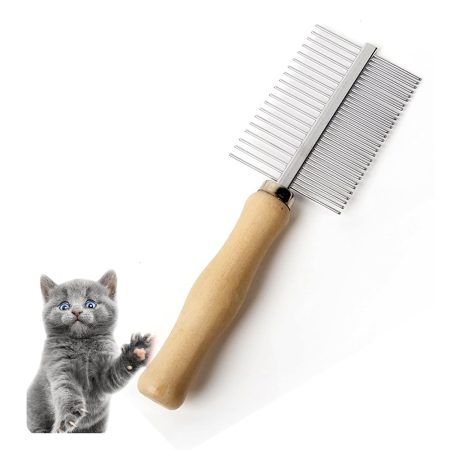 Double-Sided Metal Pet Detangling Comb