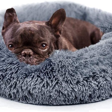Waterproof & Non-slip Plush Donut Pet Bed
