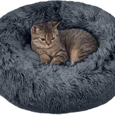 Round, Chew-resistant, Fluffy Pet Bed
