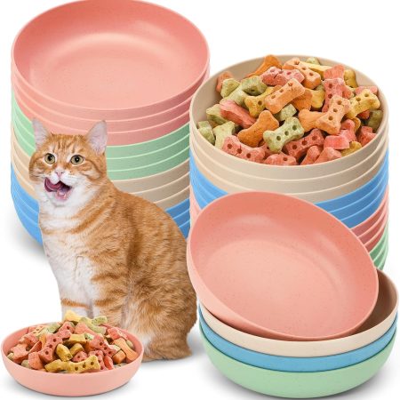 5.5-inch shallow cat food dishes (24-pack)