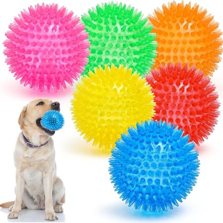 6-Color Squeaky Pet Ball