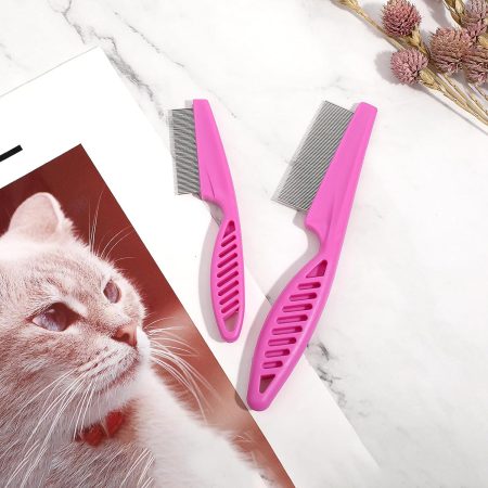 2-in-1 Stainless Steel Pet Grooming Comb Set